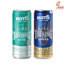 롯데칠성 핫식스 355ml 더킹러쉬 6캔 + 더킹파워 6캔 / 총12캔, 상세페이지 참조