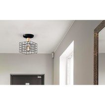 에스디포 꼬깔망1등 직부등 센서등 현관등 인테리어조명, 센서, 블랙