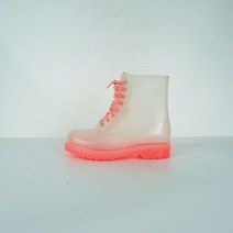 PVC 레인워커부츠 투명핑크 245