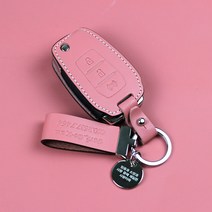 루시도S 티볼리 에어 가죽 키홀더 스마트키 케이스 티볼리 렉스턴, 루시도S 2400 핑크-가죽각인추가