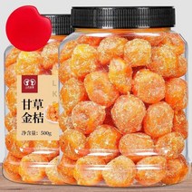 금귤말랭이 2종 500g 말린 건조 새콤달콤 금귤 건낑깡 낑깡말랭이 젤리 건금귤 건과일, 감초금귤 500g 2팩