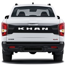 렉스턴 스포츠 칸 테일게이트 반사스티커, SPORTS, 옐로우반사, 1개