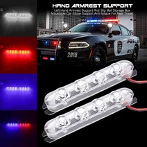2pcs 4 led drl 구급차 경찰 조명 12v fso 자동 스트로브 경고등 무선 원격 자동차 트럭 조명 깜박이 소방관 조명, 푸른, 4 주도