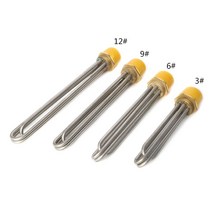 돼지꼬리히터 달팽이히터 전기온수기 부품 물 탱크 dn40 난방 파이프 보일러 요소, 9KW