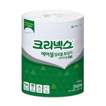 크리넥스 1겹 에어셀 점보롤 프리미엄 순수 화장지 250m, 3롤, 1개