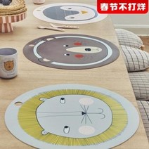 덴마크 OYOY 어린이 실리콘 식스팩 방수 미끄럼방지 열차단 캐릭터 푸드급 아기 테이블매트, 04 돈표범