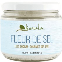 케발라 플뢰르 드 셀 레스 소듐 고메 바다 소금, 1개, 184g