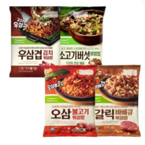 풀무원 볶음밥 갈릭바베큐1봉+오삼불고기1봉+우삼겹김치1봉+소고기버섯비빔밥1봉, 오삼불고기 볶음밥 420gx2봉_오삼불고기 볶음밥 42