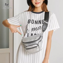 프롬헤븐 남녀공용 데일리 유행 가죽힙색 더프