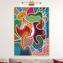 보고아트 알록달록 추상화 컬러플 거실 카페 오피스텔 인테리어 소품 액자, [11]알록달록추상화_닭의부활