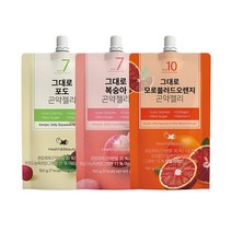 [헬스앤뷰티] 그대로 곤약젤리 3종, 포도 10팩