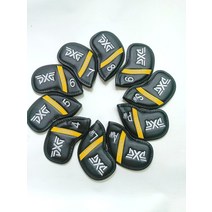 핫딜 다품종 골프채커버 크로드 아이언커버 가죽재 정교한 골프라운딩준비물, T11-품PXG-블랙옐로우