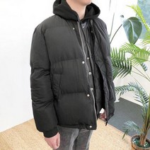 남녀공용 오버핏 숏 웰론 아크 패딩 점퍼 3컬러