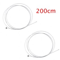 2Pcs 전기 스쿠터 자전거 오토바이 가속기 클러치 케이블 앞뒤 브레이크 와이어 로프