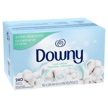 Downy 다우니 섬유 유연제 쿨 코튼 240매 시트 섬유유연제, 1box