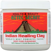 일본직발송 6. AZTEC SECRET 1 LB를 원래의 100% 천연 칼슘 벤토나이트 점토를 마스크 딥 포어 클렌징 페, One Color, 상세 설명 참조0