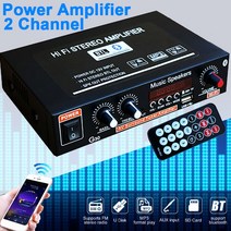 카오디오 블루투스차량용 블루투스 카플레이어 앰프 2 채널 디지털 Hifi 스테레오 서브우프 증폭기 USB, 단일옵션