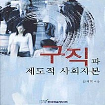 NSB9788953480674 새책-스테이책터 [구직과 제도적 사회자본] ---한국학술정보-안재희 지음-사회문제 일반-20080229 출간-판형 152x, 구직과 제도적 사회자본