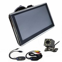 7 인치 용량 성 터치 스크린 자동차 gps 탐색 256m8g sat nav + 무료 지도 블루투스 av-in 무선 백미러 카메라 옵션, 무선 카메라로