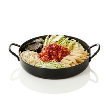 업소용 경질 캠핑 볶음 철판 전판 닭갈비팬-깊은형, 30cm, 1개