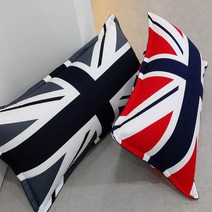 쭈앙 등쿠션 대쿠션커버 헤드쿠션 등받이쿠션 커버 옥스포드 순면 다리쿠션, 영국기레드