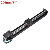 공구 부속 50mm 100mm 150mm 200mm T 형 슬라이딩 테이블 레일 선형 스테이지 전송 가이드 플랫폼 피치 1-12mm 및 NEMA11 28MM 스테퍼 모터 부품, [04] 12mm pitch, [04] Stroke 200mm