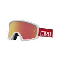 지로 Giro Blok MTB 유니 더트 마운틴 바이크 고글 트림 레드/앰버 스칼렛 렌즈 (+ 보너스 클리어 렌즈) (2021), Amber Scarlet