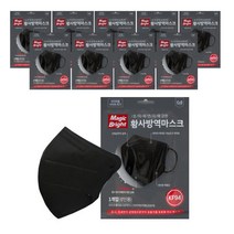 매직브라이트 새부리형마스크 KF94 10매 대형, 화이트