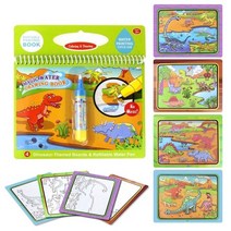 몬테소리 유아 블록 교육 8 가지 스타일 Magic Water Drawing Book 색칠하기 Doodle amp Pen 그리기 장난감 Montessori Toys 조기 for K, [04] E Dinosaur world