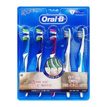 오랄비 어드벤티지 5웨이(40모).크로스액션 3+2입, 2개, 5입