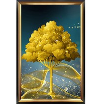 히여 보석십자수 DIY 패키지 황금 재물 나무 BH-075 30 x 40 cm, 1개