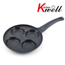 키친웰 테네리페 4구 에그팬, 24cm, 1개