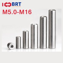 소형 미니 나사 너트 304 스테인레스 스틸 길어진 두꺼운 원형 조인트 연결 나사 컬럼 너트 M5 M6 M8 M10, 23 M10x14x25(2pieces)