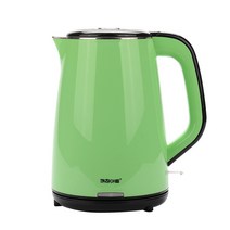 키친아트 무선 2중 전기 주전자 1.8L 티 차 포트 커피 그린 주전저 주잔자, 사계절몰상품선택봄여름가을겨울