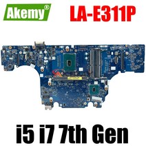 DELL Precision 7520 노트북 마더보드 i5 i7 7 세대 CPU 메인보드 0TMN2V LA-E311P, [03] CPU  i5-7300HQ