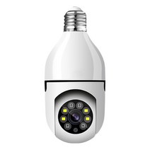 가정용 집안 가게 cctv 강아지 홈캠 실내실외 2.4ghz 와이파이 감시자 감시 사진기를 위한 e27 전구 사진기 1080p hd 무선 감시 사진기, 이중 광원