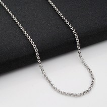 야구선수목걸이 도매 보석-50/60/70/80 cm x3mm 티타늄 스틸 흰색 긴 O 체인 남성 패션 쥬얼리 페이드 없음