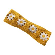 백설공주머리띠 고양이귀머리띠 크로 셰 뜨개질 다채로운 두건 니트 머리 장식 넥타이 다시 랩 색상 일치