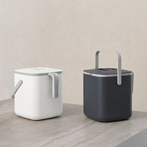 음식물 쓰레기통 핸들형 5L 아이보리, 없음