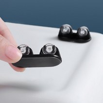 IDEIN 다용도 접착식 미니바퀴 4P 롤러 회전 플라스틱 서랍장 화분 수납함 부착식 바퀴, 화이트