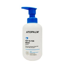 [트윈스몰] 샴푸겸용 바스 아토팜 탑투토 워시 300ml, 2개