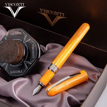 비스콘티 만년필 브리즈 병잉크 기프트 세트 (6색상), 단품, 제품색상:레몬|펜촉:F-기본촉