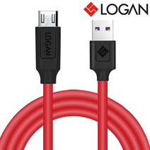 데빌 3A 마이크로5핀 USB 고속 충전 데이터 케이블 3m충전잭 갤럭시S7충전케이블 5핀케이블 핸드폰충전기선 갤럭시충전케이블 보조배터리케이블 차량용충전케이블 충전선, B379 레드블랙 300cm