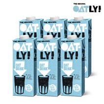 [오틀리] 스웨덴 귀리우유 1L 6팩(1박스), 주문선택:오리지널 1L 3팩 + 초코 1L 3팩