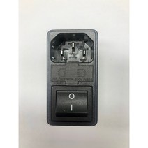 [소켓+휴즈홀더+스위치] 0717-2S-PQ 스냅인타입 1.0MM 1.5MM /더블휴즈 4P 2단 스위치 Inalways, 판넬두께 1.5MM  1개