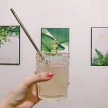 북유럽풍 빈티지 유리컵 원형 크리스탈 컵세트, 260ml2