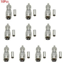 RF 동축 케이블용 수 플매트 카펫 러그 크림프 커넥터 10X DIN 1.0/2.3 CC4 RG174 RG316 LMR100 RG179 와이어