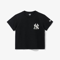 [뉴에라 키즈] 13114856 MLB 뉴욕 양키스 티셔츠 블랙 아동반팔티셔츠