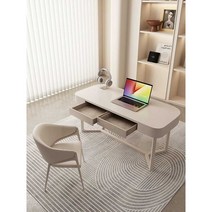 긴책상 상담실 일자 책상 인테리어 거실 긴 책상, 1.6m 책상 (크림화이트) + 책상의자