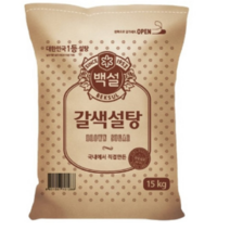 CJ 제일제당 [대용량 식자재] 백설 갈색설탕 15kg 업소용 맛있는 재료, 1개